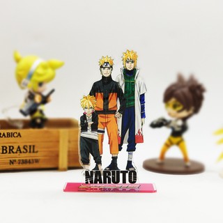 ฟิกเกอร์ Naruto Family father and son Minato boruto Stand