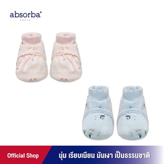แอ็บซอร์บา (แพ็ค 1 คู่) ถุงเท้า สำหรับเด็กแรกเกิด - 3 เดือน มี 2 สีให้เลือก คอลเลคชั่น PETIT MATERLOT - bt