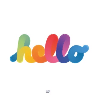 สติกเกอร์ ลาย Helloภาษาอังกฤษ สีรุ้ง ไล่โทนสี กันน้ํา แบบสร้างสรรค์ สําหรับติดตกแต่งรถยนต์ไฟฟ้า