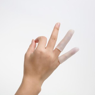 สินค้า 💕4pcs Unisex Soft Silicone Gel Toe Finger Protector Sleeve Cracked Skin Separator