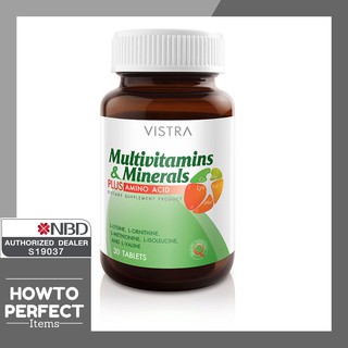 สินค้า VISTRA Multivitamins & Minerals + AMINO ACID เกลือแร่ multivitamin