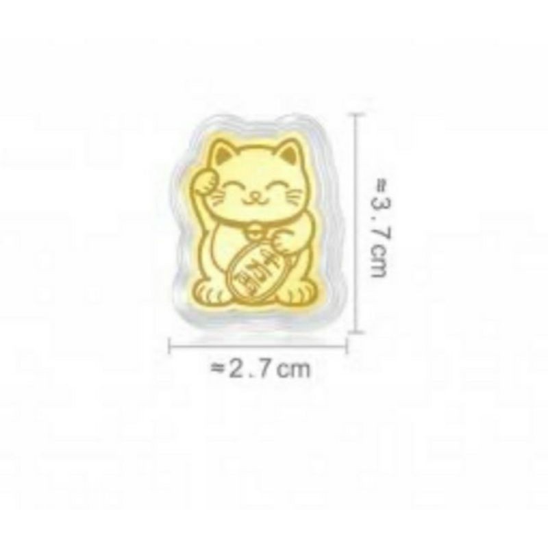 พร้อมส่ง-neko-แผ่นทองแมวกวัก-ทองคำแท้-99-99-จากญี่ปุ่น-เรียกเงิน-เรียกทรัพย์-รับโชค-เฮงๆปังๆ-แมวกวัก-lucky-cat-kitty