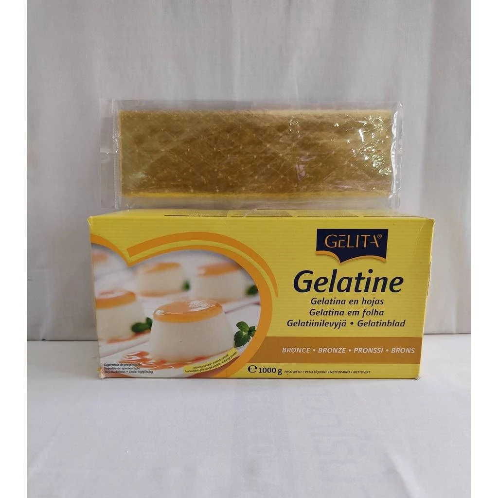 แผ่นเจลาติน ตรา GELITA แบ่งบรรจุ 10 แผ่น / แพ็ค**สินค้าแบ่งบรรจุใส่ถุงนะคะ ไม่ได้ขายเป็นกล่อง**