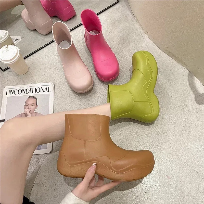 ภาพสินค้าขายใหญ่ Mona รองเท้าบูทกันฝนแฟชั่น รองเท้าบูท รองเท้าบูทกันฝน รองเท้าบูทกันน้ํา ฟิบฟอบรองเท้าผู้หญิง รองเท้าแตะ จากร้าน m5r837d5ou บน Shopee ภาพที่ 7