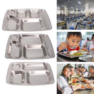 Stainless Steel Food Snack Tray Airtight Lid Hygienic Bento Side/Trays For Kids