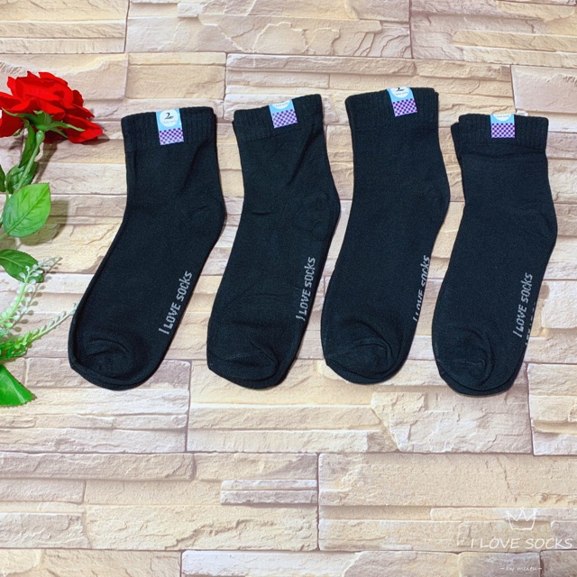 ภาพสินค้าถุงเท้าทำงานผ้าหนา ใส่สบาย ถุงเท้าผู้ชาย (คู่9บาท) จากร้าน i.love.socks บน Shopee ภาพที่ 1