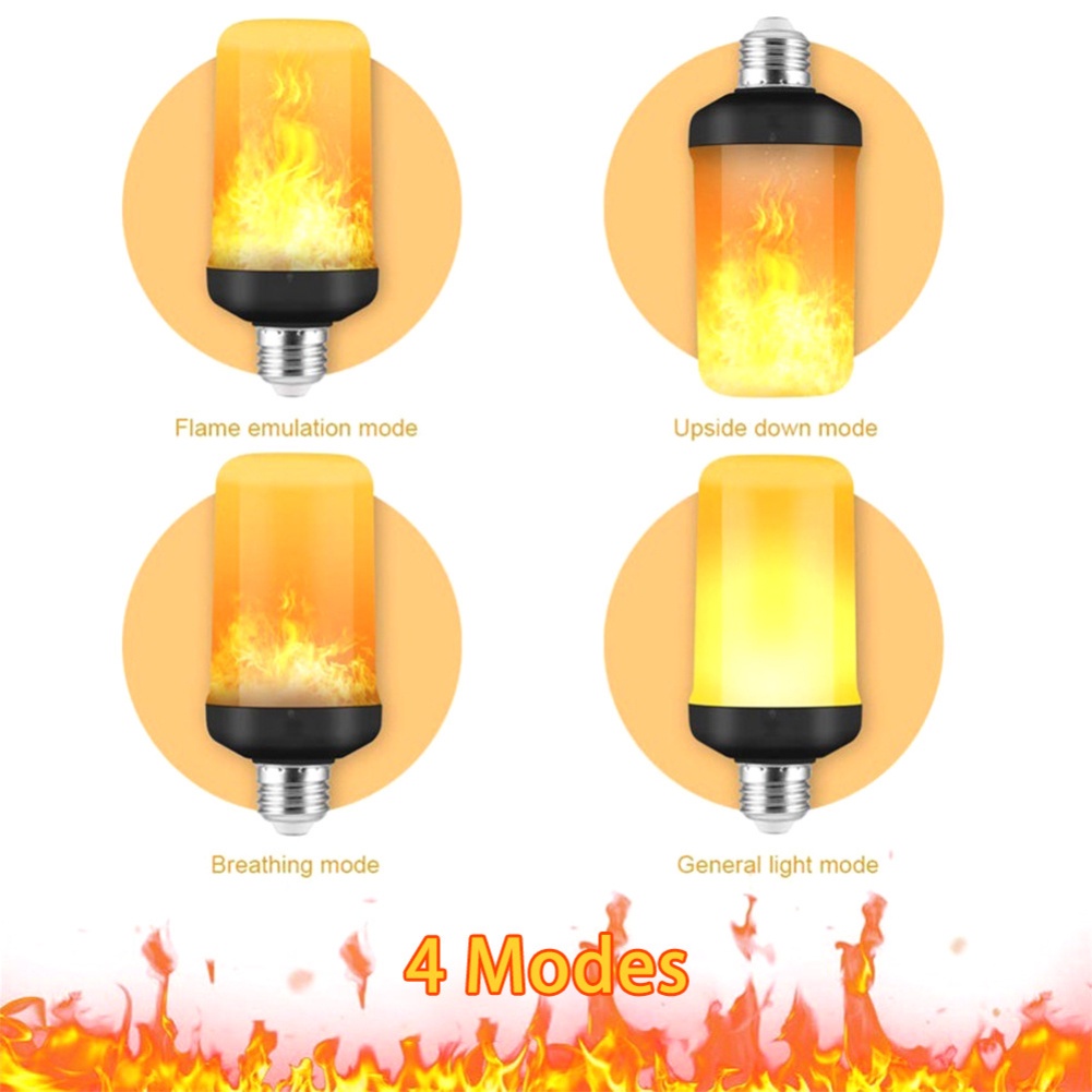 flicker-flame-light-e26-e27-b22-4โหมดโคมไฟตกแต่ง3-5w-fire-flicker-effect-bulb-decor-ห้องนั่งเล่นห้องนอนหลอดไฟตกแต่งฮาโลวีน-flowerdance