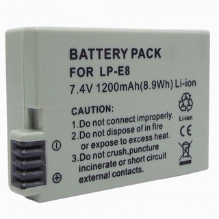 ภาพขนาดย่อของภาพหน้าปกสินค้า(จำนวน 2 ก้อน) แบตเตอรี่แคนนอน รหัสแบต LP-E8 Battery For Canon 41 จากร้าน buybuytech บน Shopee