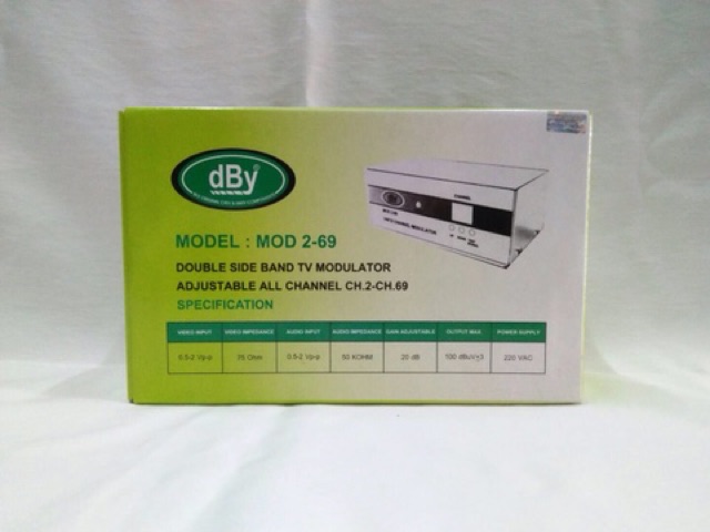 สั่งปุ๊บ-ส่งปั๊บ-dby-modulator-ตัวแปลงสัญญาณ-av-เป็น-rf-ปรับช่อง-rf-ได้-2-69-สินค้ามีประกัน