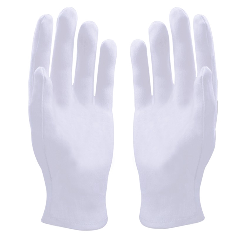 ภาพสินค้าถุงมือ 12 คู่ผ้าฝ้าย 100% ถุงมือตรวจสอบถุงมือผ้าฝ้ายย์ถุงมือทำงานถุงมือถุงมือสีขาวถุงมือมารยาท จากร้าน tcdigital2.th บน Shopee ภาพที่ 7