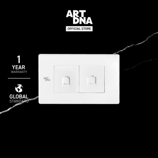 ART DNA รุ่น C3 Computer CAT6 + Telephone Socket Size M สีขาว design switch สวิตซ์ไฟโมเดิร์น สวิตซ์ไฟสวยๆ