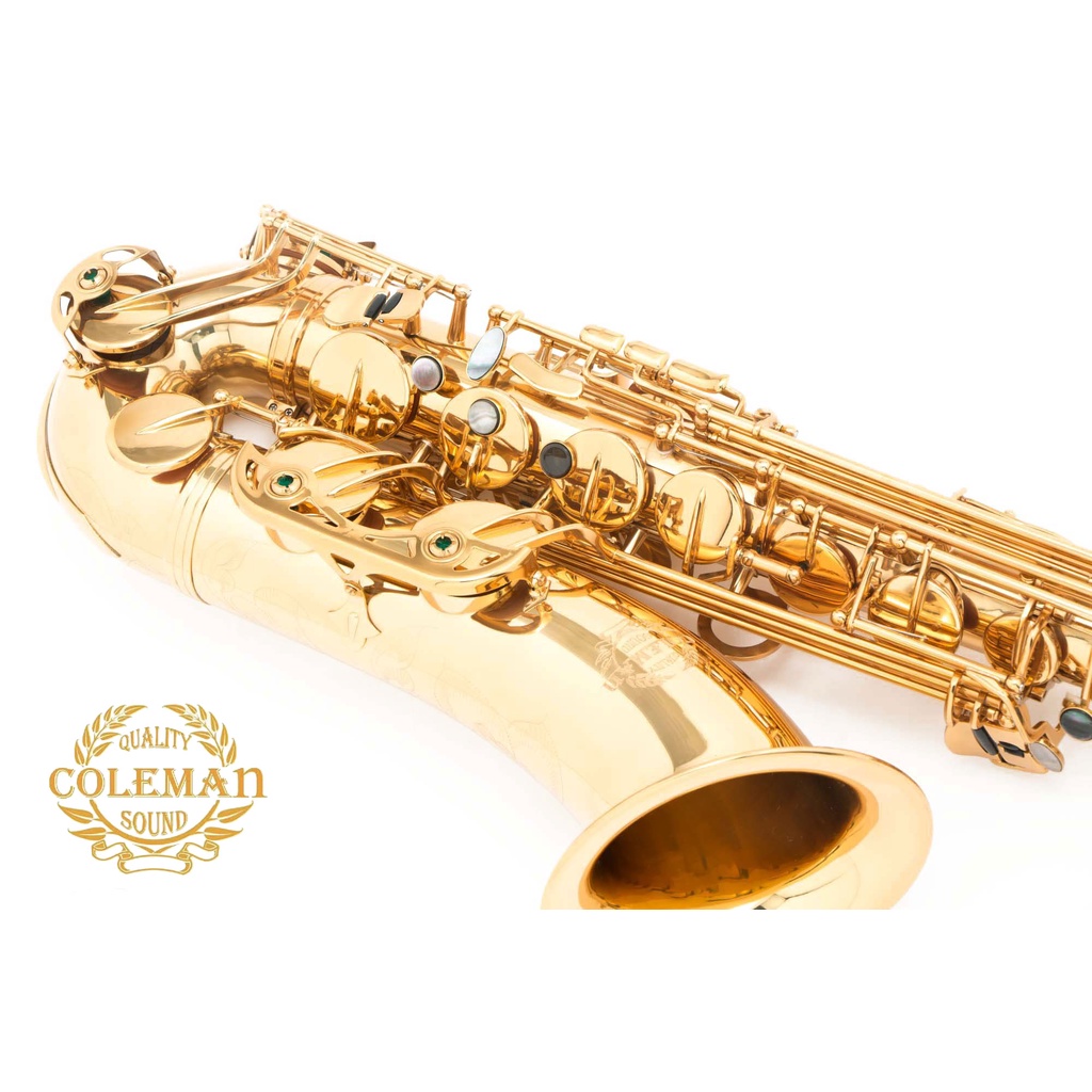 แซกโซโฟน-saxophone-tenor-coleman-cl-330t-gold-lacquered