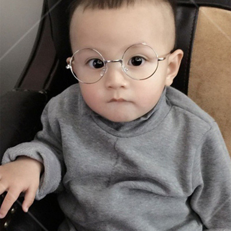babyworld-แว่นกันแดดกรอบโลหะ-ทรงกลม-สไตล์วินเทจ-สำหรับเด็ก
