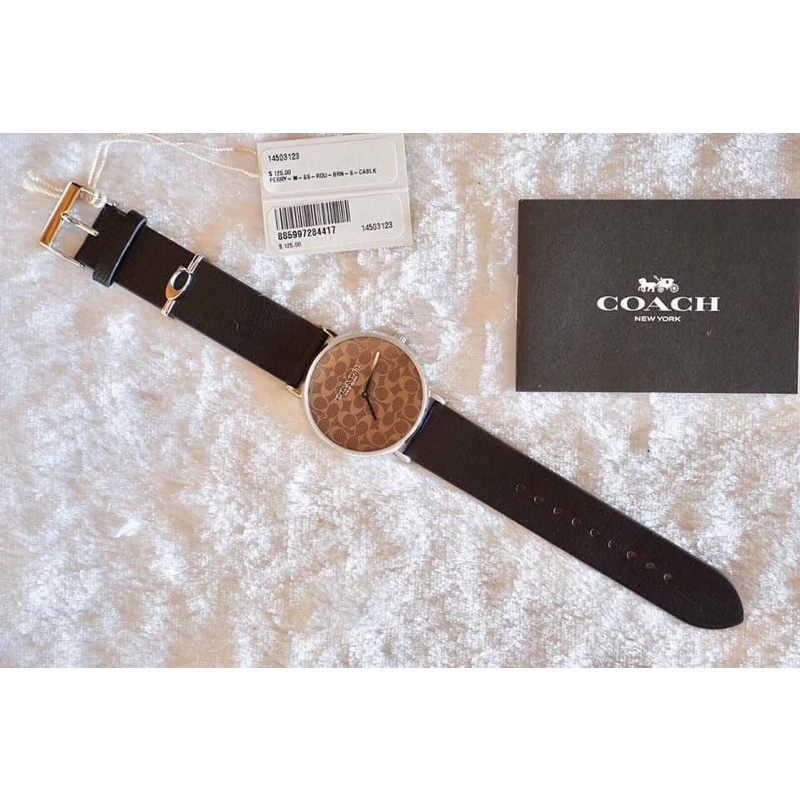 นาฬิกา Coach Perry Casual Black Band Ladies Watch ของแท้ | Shopee Thailand