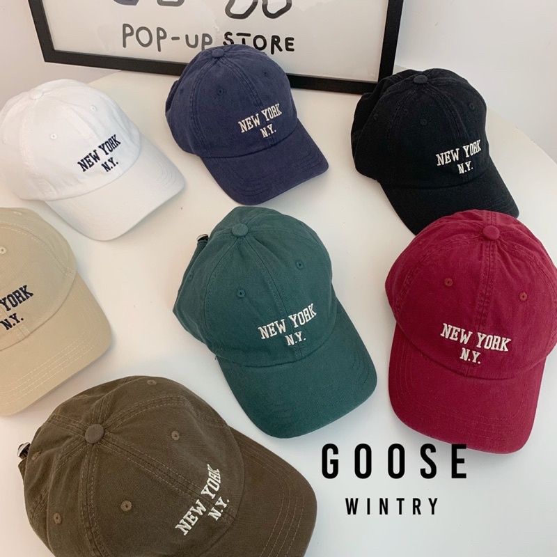 ภาพสินค้าหมวกแก๊ปเบสบอล ปัก New York มีทั้งหมด 7 สี จากร้าน goose.wintry บน Shopee ภาพที่ 5