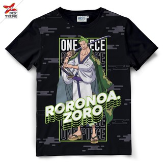 ROUND คอลูกเรือDextreme เสื้อวันพีช DOP-1339 ONE PIECE Zoro-4XL