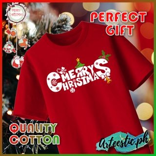 เสื้อยืดCHRISTMAS HAPPY NEW YEAR TSHIRT DESIGN 8 High Quality Cotton Unisex 7 Colors Asia size