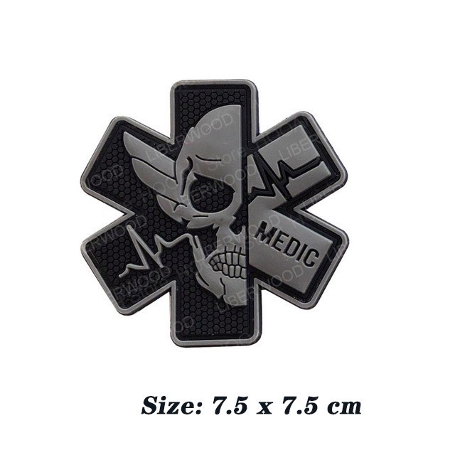 Medic Patch 3D PVC Rubber Paramedic Medical PATCH EMS EMT MED First Aid ...