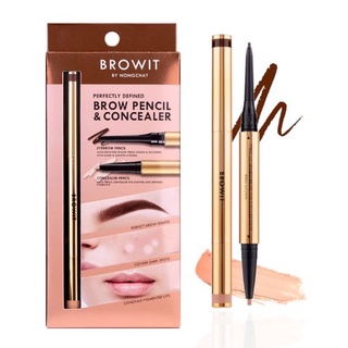 Browit ดินสอเขียนคิ้วและคอนซีลเลอร์ Perfectly Defined Brow Pencil &amp; Concealer