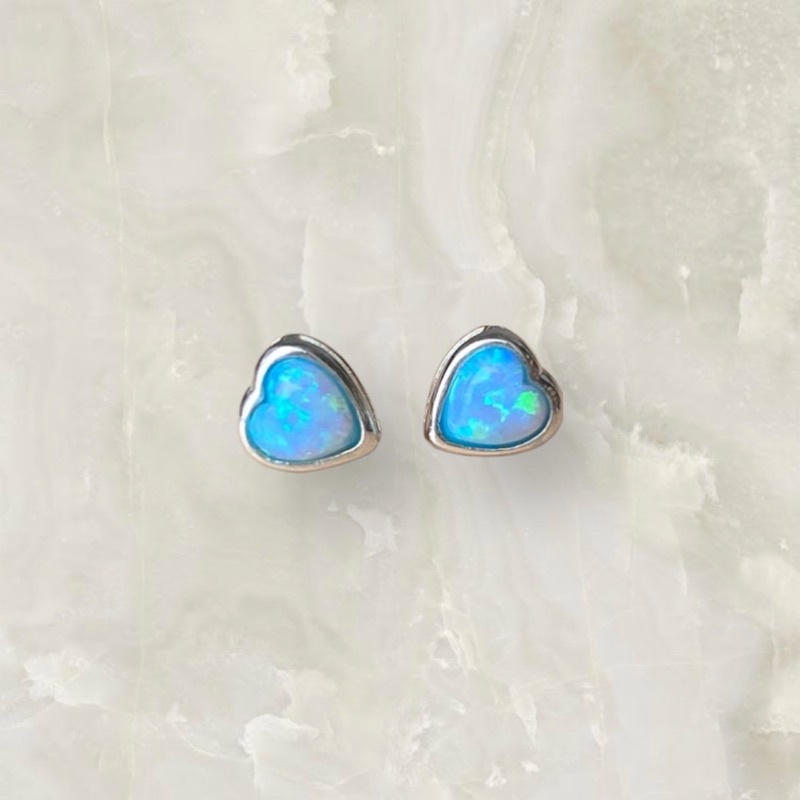 ต่างหูโอปอล-opal-ตัวเรือนเงินแท้-925-sterling-silver-หัวใจ-heart