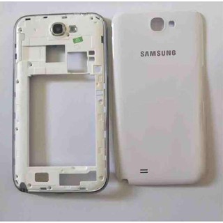 อะไหล่มือถือ ชุดบอดี้พร้อมฝาหลัง Samsung Galaxy Note2(N7100)สีขาว