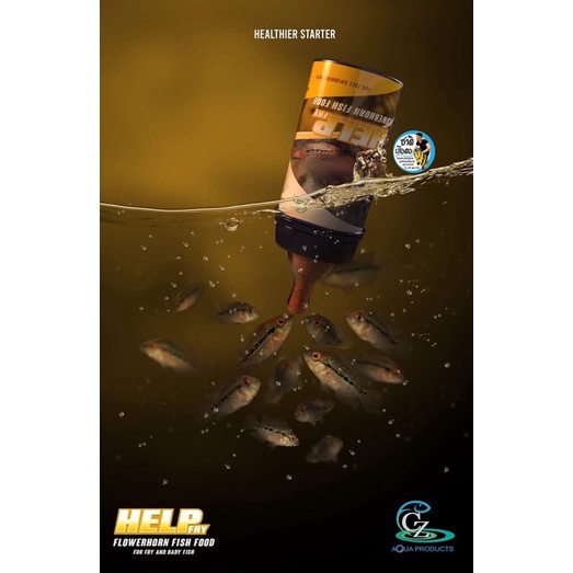 help-fry-flower-horn-fish-food-100-g-อาหารสำหรับลูกปลาหมอสีวัยอ่อน-ใช้แทนอาหารสด-ขวดสีเหลือง