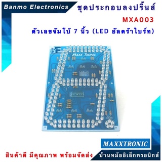 MAXXTRONIC MXA003-ตัวเลขจัมโบ้7นิ้ว (LED อุลตร้าไบรท์) แบบลงปริ้นแล้ว MXA003