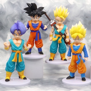 โมเดลฟิกเกอร์ PVC รูป Dragon Ball Z Kid Gotenks Trunks Super Saiyan ขนาด 18 ซม. ของเล่นสําหรับเด็ก