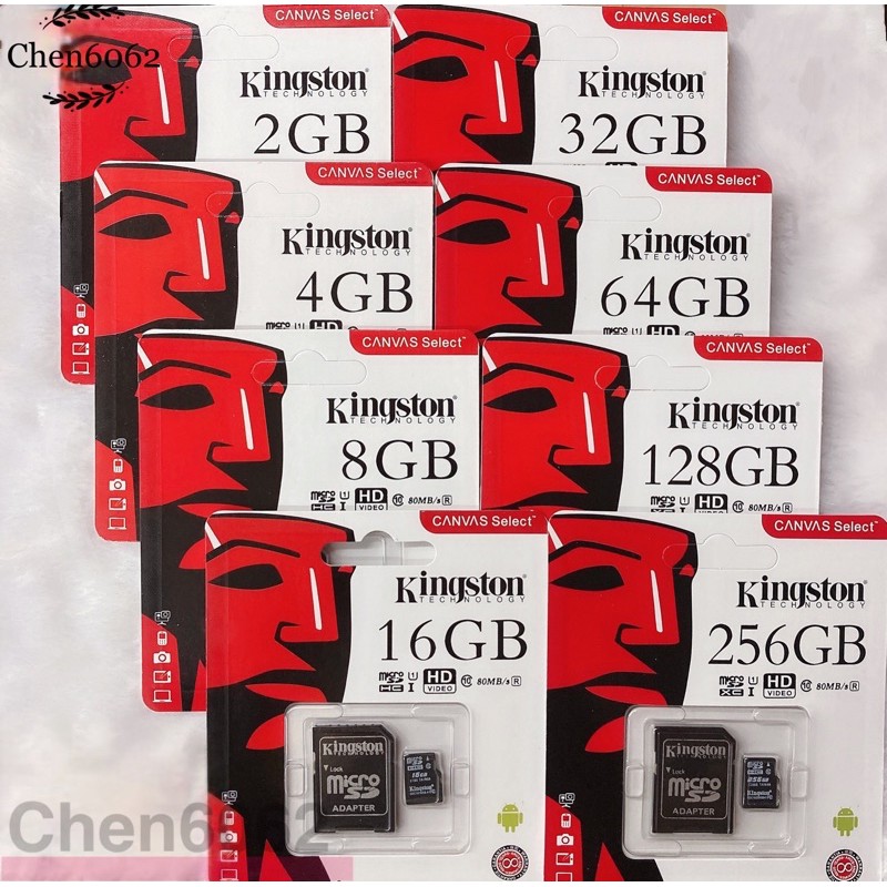 ภาพสินค้าKingston SD Card Micro SDHC เมมโมรี่การ์ด/มี่(2gb4gb8gb16gb32gb64gb128gb256gbกล้องติดรถยนต์ / โทรศัพท์มือถือ) จากร้าน hqkxmwl6062 บน Shopee ภาพที่ 1