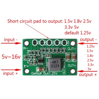 ภาพหน้าปกสินค้า❤❤ DC Step Down Power Converter Board 5-16V To 1.25V 1.5V 1.8V 2.5V 3.3V 5V 3A ที่เกี่ยวข้อง