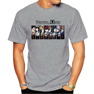 ขายดี!เสื้อยืดผ้าฝ้าย พิมพ์ลาย Stein Gate Cool funny novelty 4205A ABadcl83GJnkdd45 สําหรับผู้ชายS-5XL