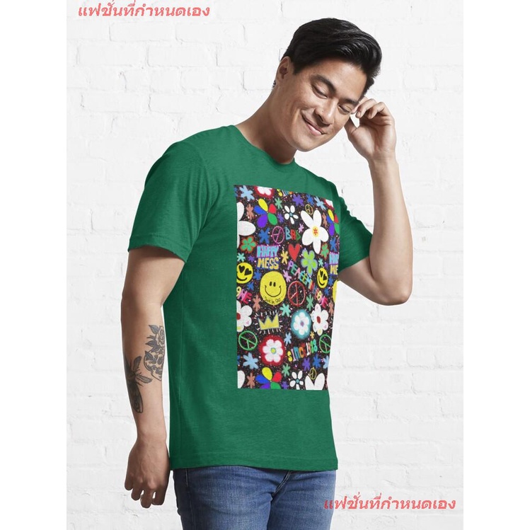 เสื้อยืดโอเวอร์ไซส์แฟชั่นที่กำหนดเอง-peaceminusone-จี-ดรากอน-เสื้อพิมพ์ลาย-pmo-colorful-collage-essential-t-shirt-เสื้อ