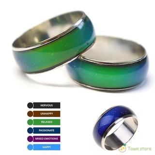สินค้า แหวนโลหะผสม เปลี่ยนสีตามอุณหภูมิ สำหรับผู้ชายผู้หญิง