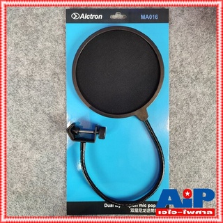 ลดล้างสต็อค Alctron MA016 pop filter ที่กันลมแบบไนลอน 2 ชั้น สำหรับไมค์บันทึกเสียงร้อง MA 016 MA-016 เอไอ-ไพศาล