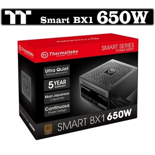 ภาพขนาดย่อของภาพหน้าปกสินค้าPOWER SUPPLY (อุปกรณ์จ่ายไฟ) THERMALTAKE Smart BX1 650W (80 PLUS Bronze) ประกัน 5 ปี จากร้าน hardware_corner บน Shopee