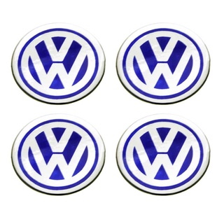 สติกเกอร์ติดดุมล้อ VOLKSWAGEN ขนาด 50mm. 1 ชุดมี 4 ชิ้น