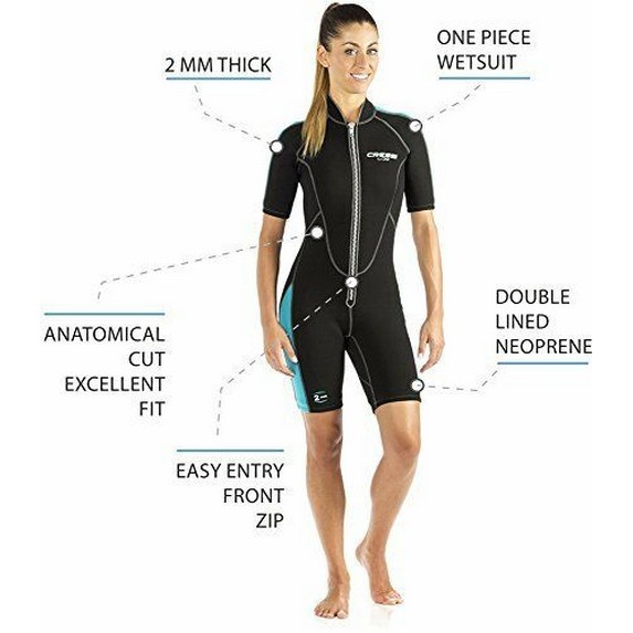 cressi-lido-lady-wetsuit-neoprene-2mm-เว็ทสูท-เว็ทสูทดำน้ำ-ผู้หญิง-อุปกรณ์ดำน้ำ