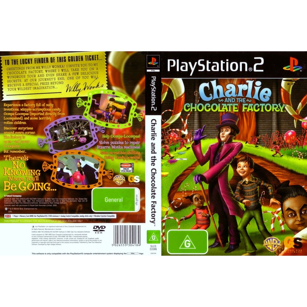 แผ่นเกมส์ PS2 Charlie and the chocolate factory คุณภาพ ส่งไว (DVD ...