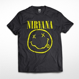 เสื้อยืด พิมพ์ลาย Nirvana Smile Face BAND สําหรับผู้ชาย และผู้หญิง