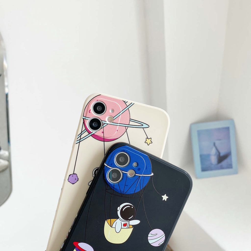 เคสซิลิโคน-เคสไอโฟน11-creative-apple-12pro-silicone-phone-case-astronaut-iphone-12-promax-เคสi11-เคสiphone-12-xsmax-10max-xr-ixs-เคสi7-plus-i8-protective-cover