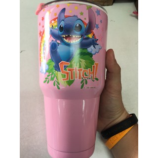 แก้ว30ออนซ์ลายStitch  พร้อมฝาปิด