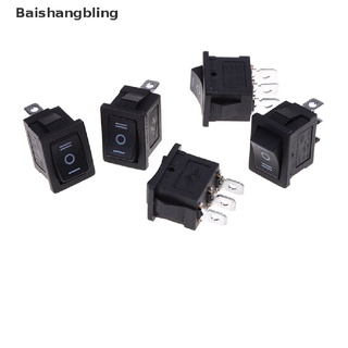 BSBL 5 pcs SPDT On/Off/On Mini Black 3 Pin Rocker Switch AC 6A/250V 10A/125V BL