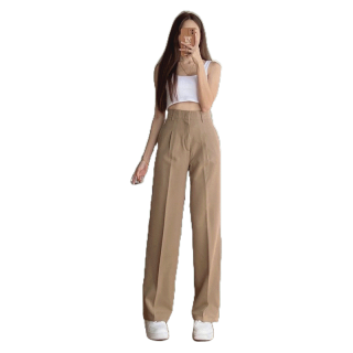 ꒰2 ตัว ใส่ โค้ด Z7Q8K ลด 10%꒱ BEMYCHIC กางเกงขากระบอก Basic pants กางเกงใส่ทำงาน กางเกงใส่ไปเที่ยว กางเกงตะขอ