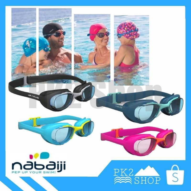 รูปภาพสินค้าแรกของแว่นตาว่ายน้ำ  Nabaiji XBASE สำหรับผู้ใหญ่และเด็ก