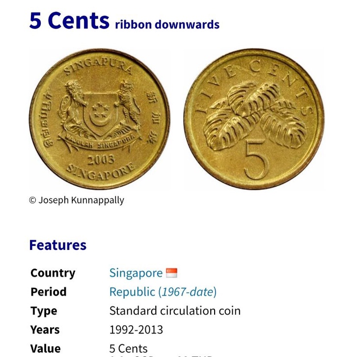 เหรียญต่างประเทศ สิงคโปร์ ชุด 3 เหรียญ ปี 1992 - 2003 ชนิด 5,10,20 Cents  ขนาด 16.75 , 18.5 , 21.36 มม. ผ่านใช้สวยงาม | Shopee Thailand