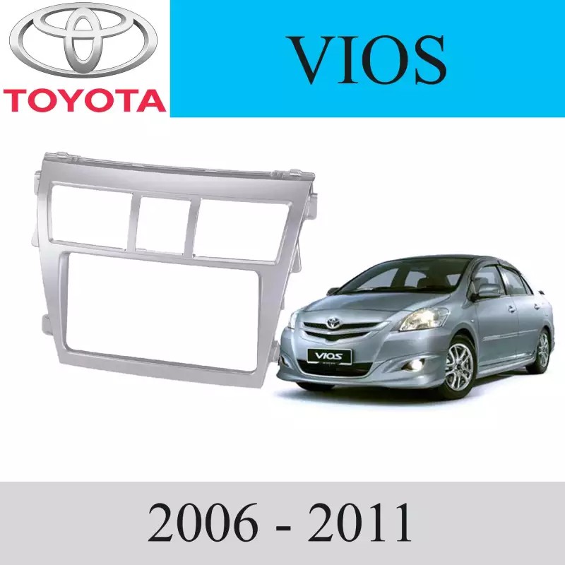 หน้ากากวิทยุ-รถยนต์-toyota-รุ่น-vios-ปี-2007-2012-silver