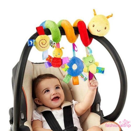 att-baby-kids-pram-stroller-bed-around-spiral-hanging-activity-soft-plush-toys