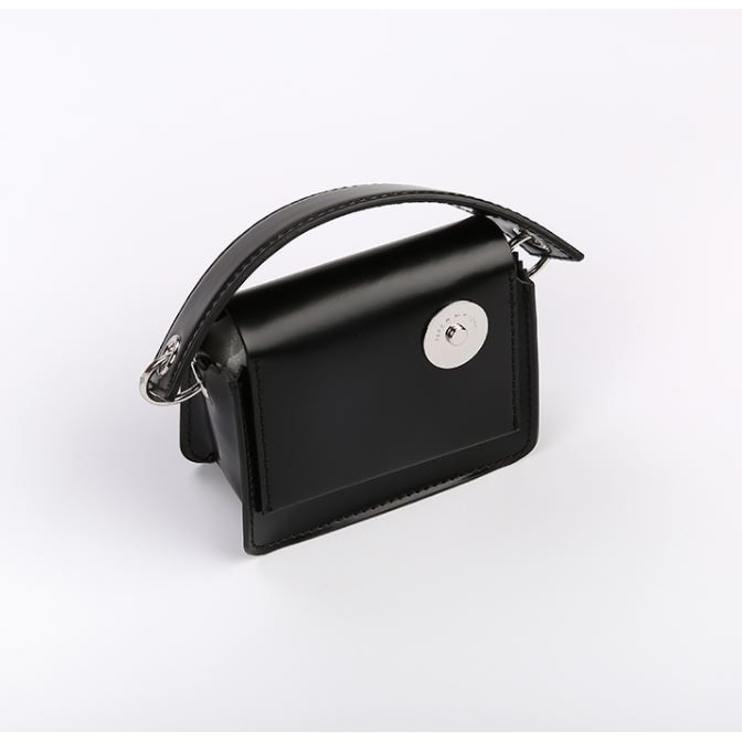 mini-chain-bag-กระเป๋าสะพายข้างใบเล็ก-โซ่เงิน-หนัง-pu-crossbody-bag
