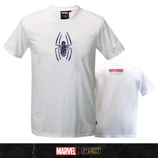 เสื้อยืดสีขาวผู้หญิง Tee เสื้อยืดครอป MARVEL X 7th Street เสื้อยืด SPIDER-MAN รุ่น SDF001 เสื้อขาว