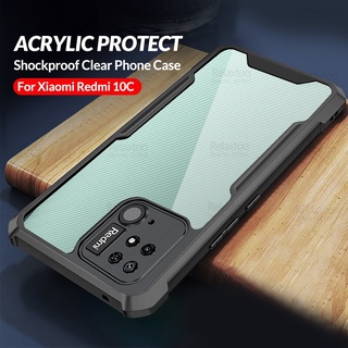 Redmi 10C Case Acrylic Back Transparent Phone Cover For Xiaomi Redmi 10C Redmi10C 6.71" Xiomi Redmi 10 C Camera Shockproof Coque